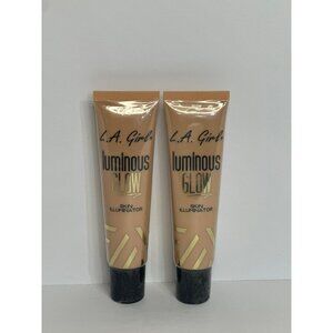 L.A. Girl Luminous Glow Skin Illuminator Afterglow 1 Fl. Oz (30ml) Set of 2